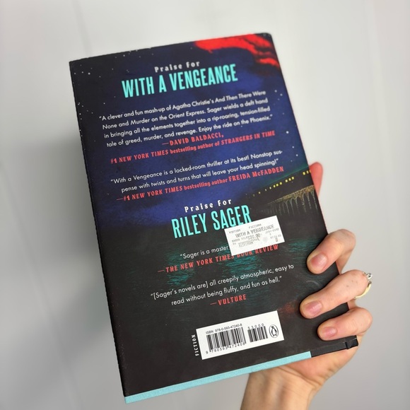 Riley Sager With a Vengeance Hardcover Book Thriller Mystery 2025 Book Club Read - Picture 2 of 4